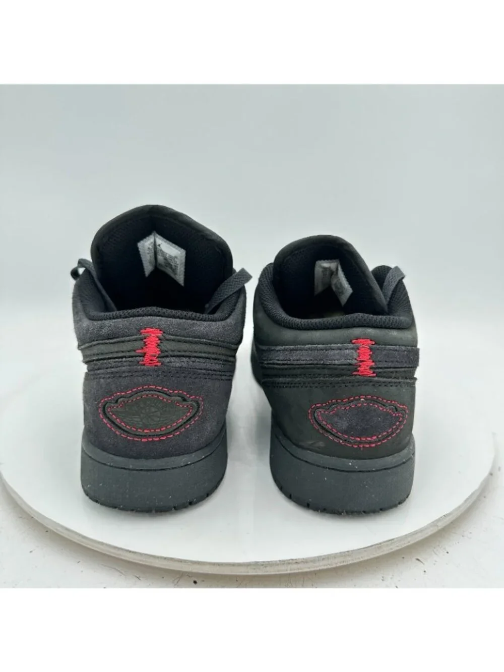 Nike Air Jordan 1 Low Youth Size 6.5Y Women 8 FQ7757-001 Dark Smoke Grey Shoes